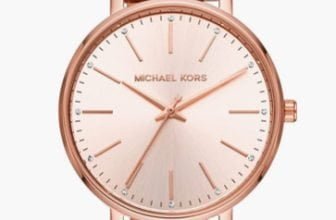 Michael Kors Damenuhr PYPER 38 mm Gehaeusegroesse Dreizeigerwerk Edelstahlarmband Amazon de Fashion