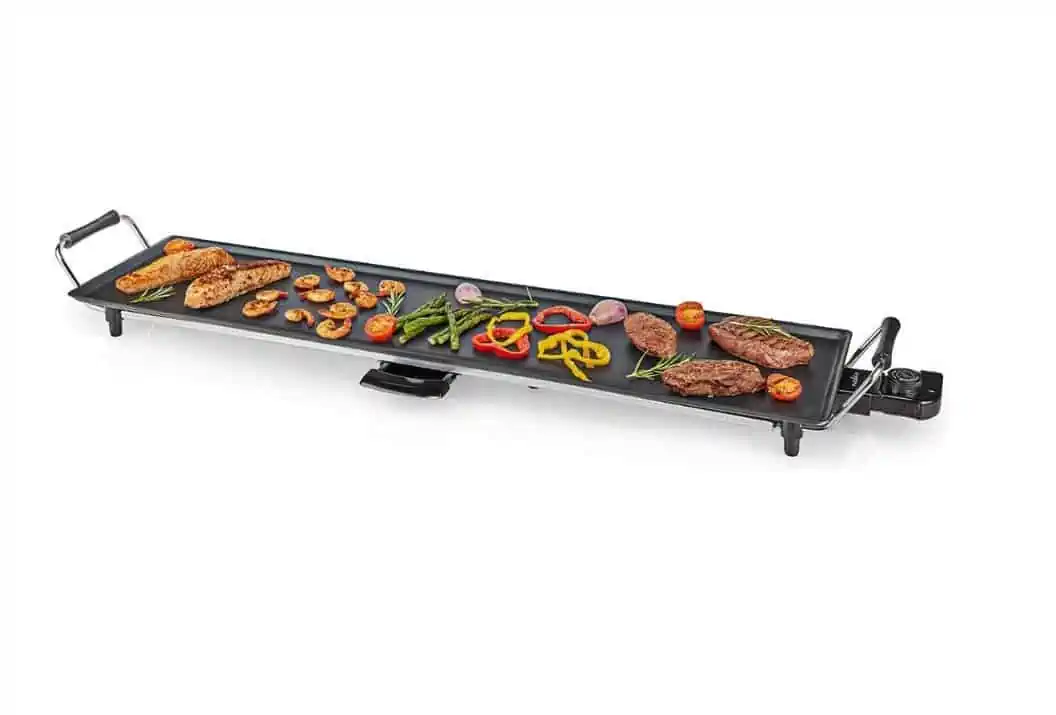 NEDIS Teppanyaki-Grill – Backfläche ((L x B): 90 x 23 cm – 2000 W) für 35,99 € inkl. Versand statt 53,31 €