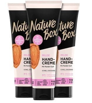 Nature Box Milde Handcreme mit Mandel Duft 3er Pack3 x 75 g   Amazon.de  Beauty