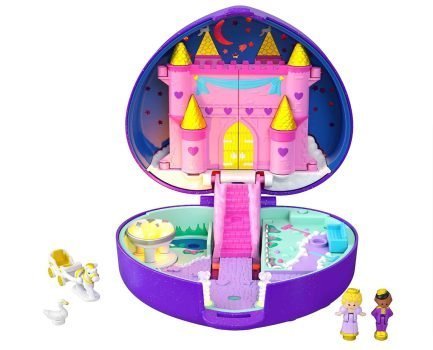 Polly Pocket HFJ64 Sternenlicht Schloss Schatulle Zauberschloss Design besondere Box Polly und