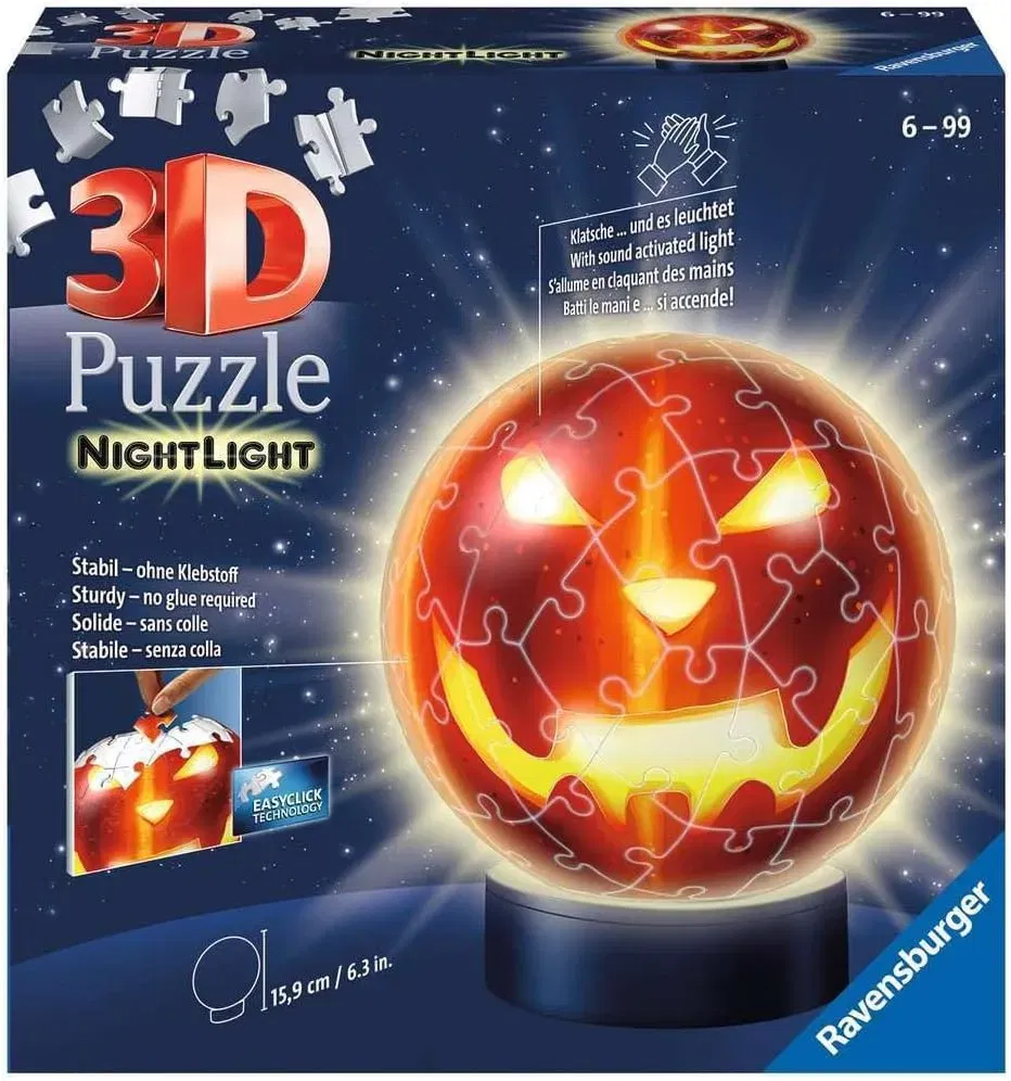 Ravensburger 3D Puzzle Kürbiskopf Nachtlicht (11253)