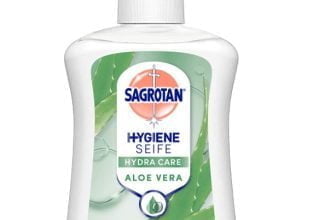 Sagrotan Handseife Aloe Vera – Hygienische Fluessigseife – 1 x 250 ml Seifenspender Amazon de Beauty