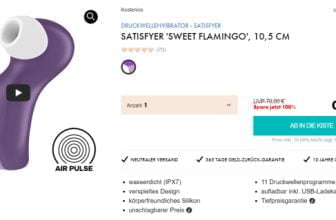 Satisfyer Sweet Flamingo Druckwellenvibrator e1662147611615