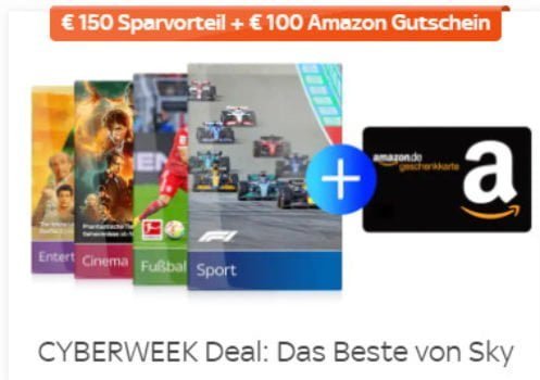 Sky Angebote Jetzt E 100 Amazon Gutschein sichern Sky