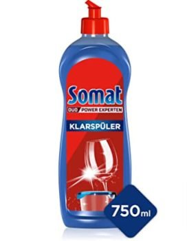 Somat Klarspueler 750 ml Spuelmittel Zusatz mit Extra Trocken Effekt Klarspueler fuer Geschirrspueler verleiht Glaesern und Geschirr Extra Glanz Amazon de Drogerie Koerperpflege