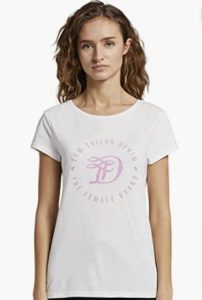 Tom Tailor Denim Damen Jersey T Shirt Aus Bio Baumwolle 1016431 10332 Off White S Amazon De Bekleidung