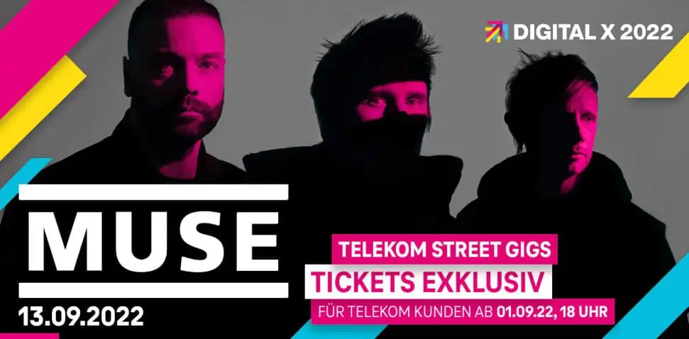 Gratis Konzert Tickets für MUSE für Telekom Kunden
