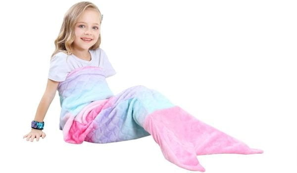 VHOME Kinder Meerjungfrau Decke Geschenke Warmes Wohnzimmer Sofa Decke Kinder Kuscheldecke Fuer Weihnachts Geburtstagsgeschenk K1 Rosa Kinder 120cm x 48cm Amazon de Kueche Haushalt Wohnen