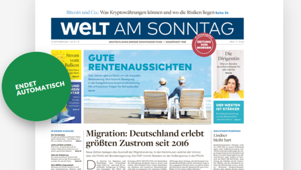 Welt Am Sonntag Wochen Lesershop ()