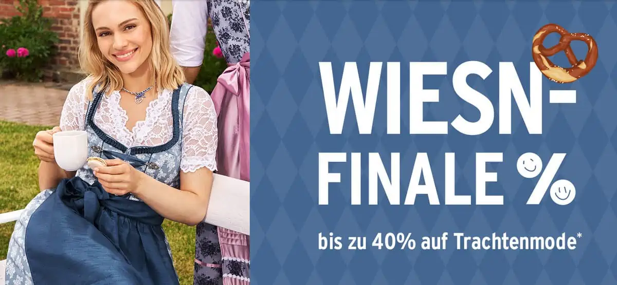 Ernstings Family: Wiesn-Finale bis zu 40 % Rabatt auf Trachtenmode