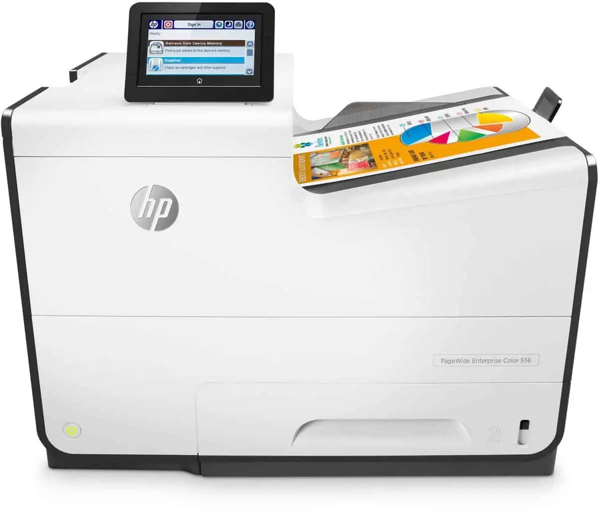 HP PageWide Enterprise Color 556dn Tintenstrahldrucker (A4, Duplex, ePrint, AirPrint, USB, LAN) für 124,89 € inkl. Versand statt 183,20 €