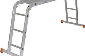 krause gelenkleiter mit plattform 4x3 sprossen