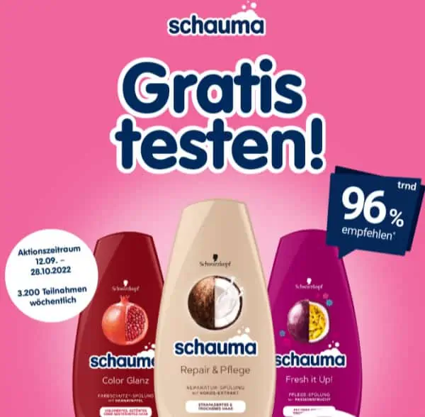 schauma Spülung gratis testen