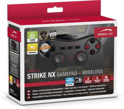 speedlink pc strike nx gamepad wireless sl 650100 bk 01