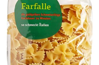 tegut Italienische Nudeln Farfalle 1 x 500 g Amazon de Lebensmittel Getraenke