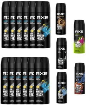 12x AXE Deo je 150ml Deospray ohne Aluminium Herren Maenner Men verschiedene Sorten – Dealclub de