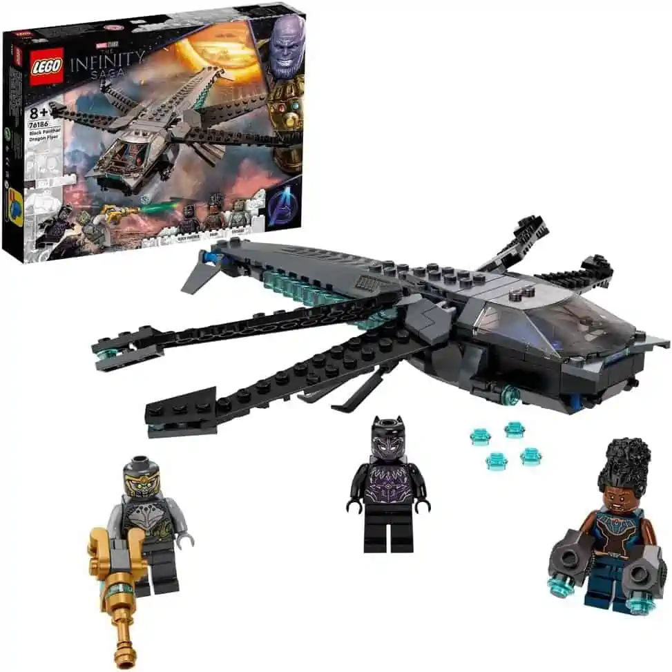 LEGO 76186 Marvel Super Heroes Black Panthers Libelle für 11,12 € [Prime] statt 14,07 €
