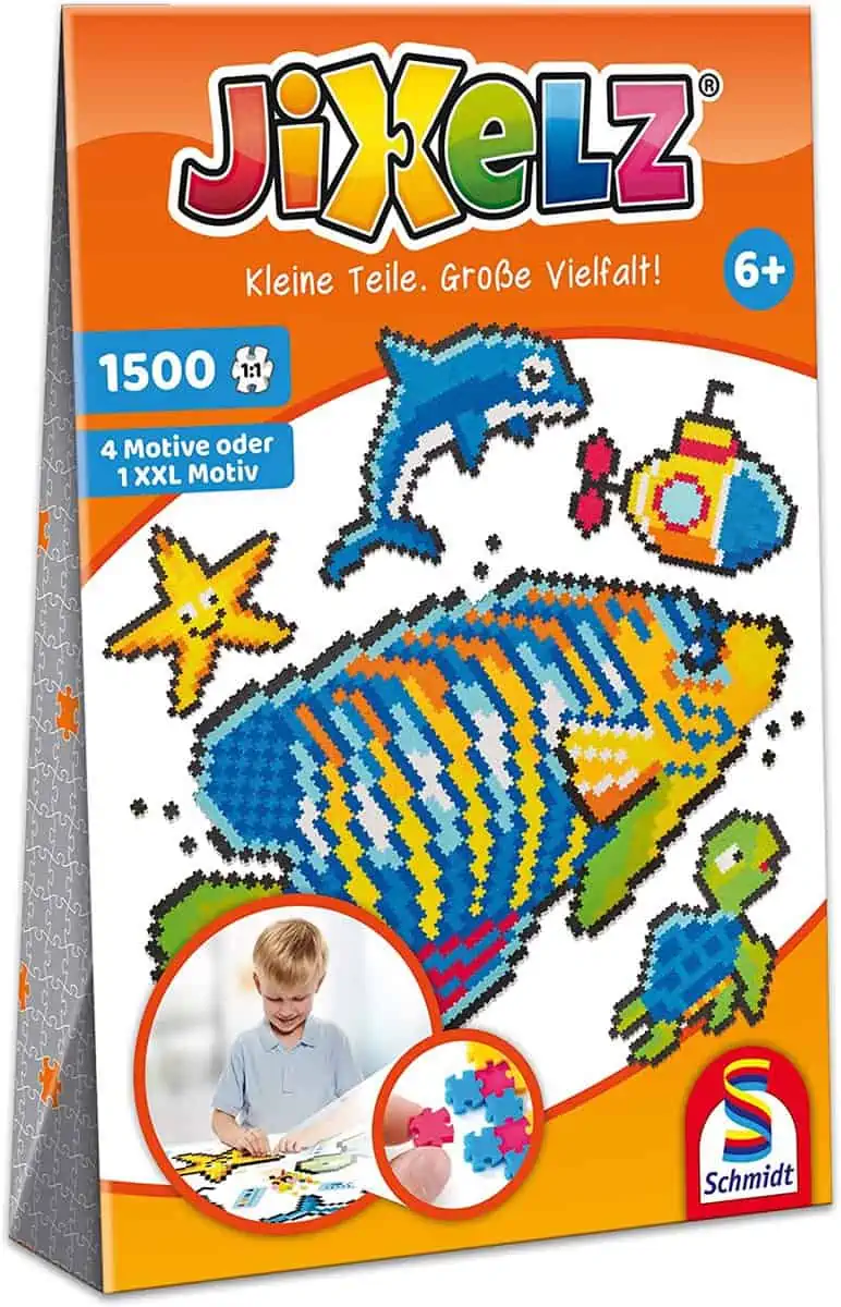 Schmidt Spiele 46117 Jixelz – Unterwasserwelt Kinderbastelset (1.500 Teile) für 6,79 € [Prime] statt 14,50 €