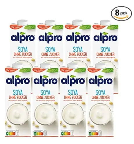 Alpro Sojadrink Ohne Zucker Natur Pflanzlicher Drink Vegan 1l (8er Pack) für 11,92 € inkl. Prime-Versand (statt 17,07 €)