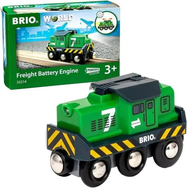 BRIO World 33214 Batterie-Frachtlok für 14,99 € inkl. Prime-Versand