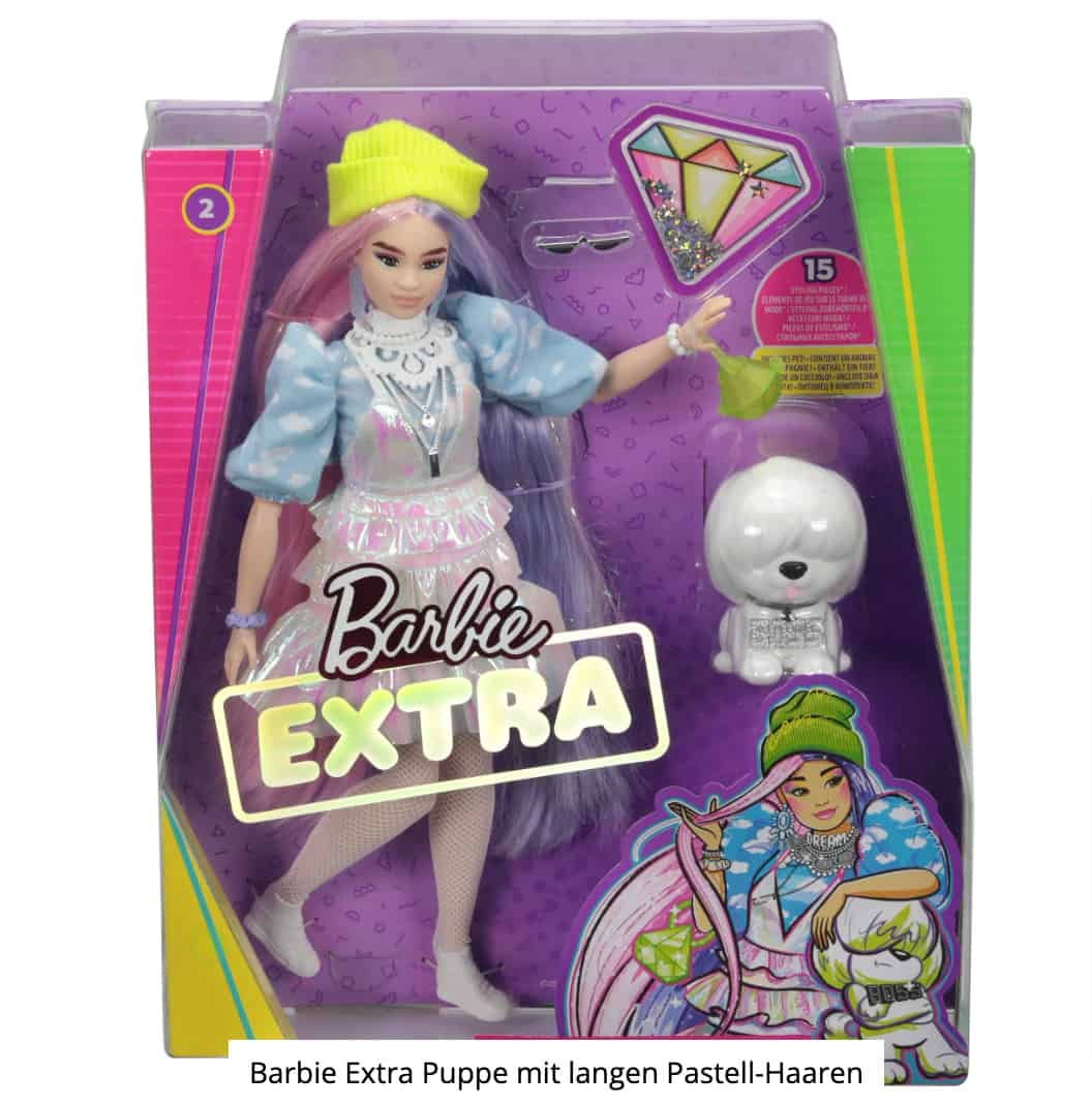 Barbie Extra Puppe Mit Langen Pastell Haaren Spiele