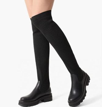 DREAM PAIRS Frau Over The Knee Stiefel Langlebiges