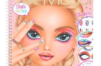 Depesche 11961 TOPModel Dress Me Up Face Beauty Girl Stickerbuch mit 24 Seiten zum Designen und Gestalten