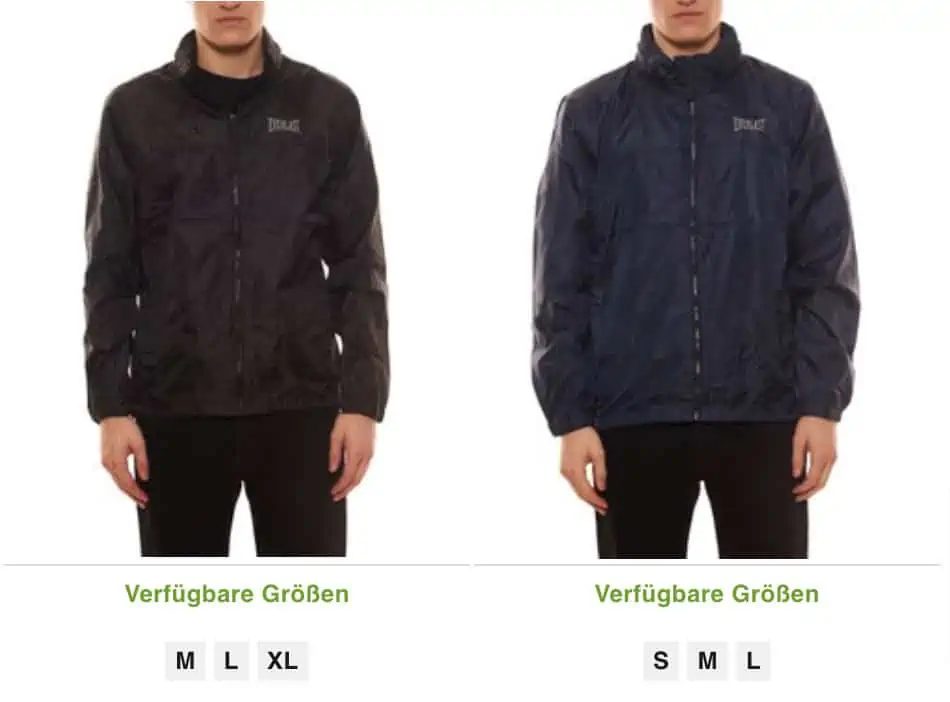 EVERLAST Herren Windbreaker Extra Light für je 15,98 € inkl. Versand