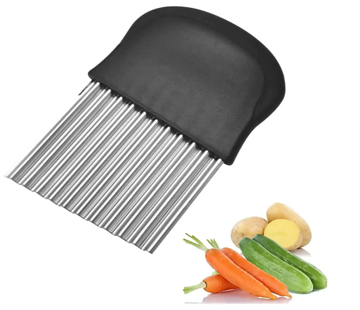FiBiSonic Pommes Wellenschneider Kartoffelschneider Edelstahl für 2,40 € inkl. Prime-Versand (statt 7,99 €)