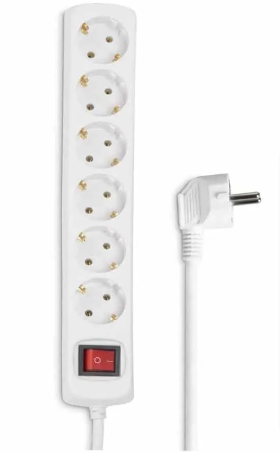 Hama Steckdosenleiste 6-fach, weiß 30384 für 5,99 € inkl. Prime-Versand (statt 9,98 €)