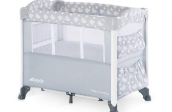 Hauck Beistellbett Sleep N Care Plus   Reisebett für Babys ab Geburt bis 9 kg   absenkbares Seitente