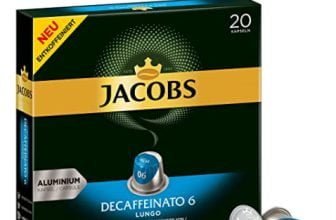 Jacobs Kaffeekapseln Lungo Decaffeinato Intensitaet 6 200 Nespresso kompatible Kapseln 10er Pack 10 x 20 Getraenke Amazon de Lebensmittel Getraenke