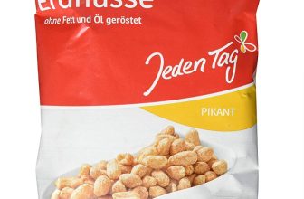 Jeden Tag Erdnüsse Pikant ohne Fett 150g   Amazon.de  Lebensmittel Getränke