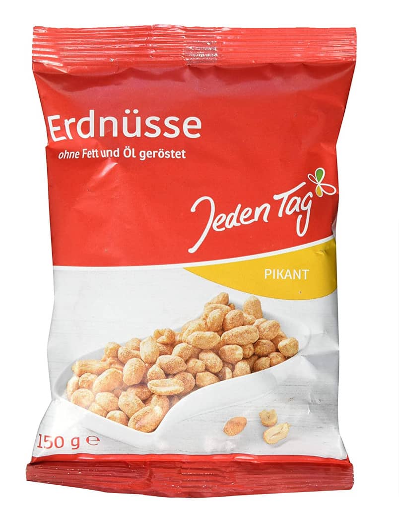 Jeden Tag Erdnüsse Pikant Ohne Fett 150G Amazon.de Lebensmittel Getränke