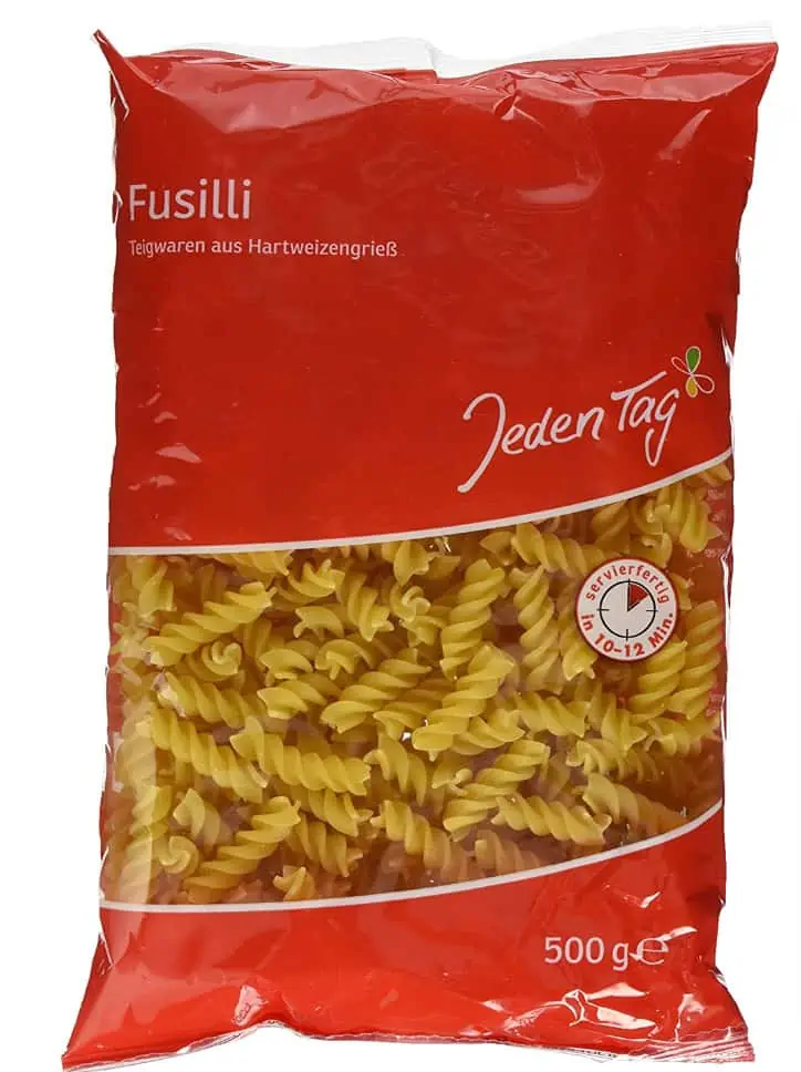 Jeden Tag Nudeln, Fusilli, 500g für 0,89 €