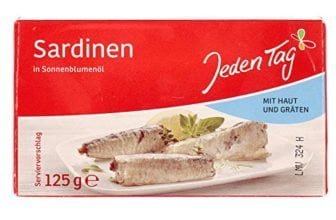 Jeden Tag Sardinen Mit Haut und Gräten 125g   Amazon.de  Lebensmittel Getränke