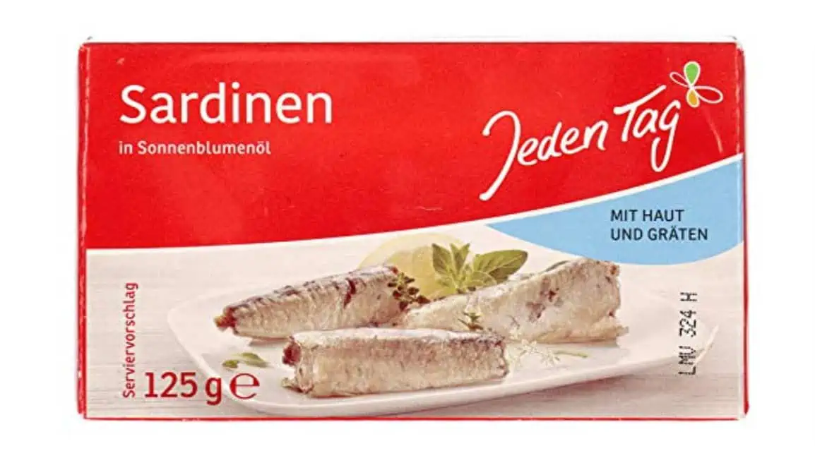Jeden Tag Sardinen, Mit Haut und Gräten, 125g für 0,74 € inkl. Prime-Versand (statt 0,99 €)