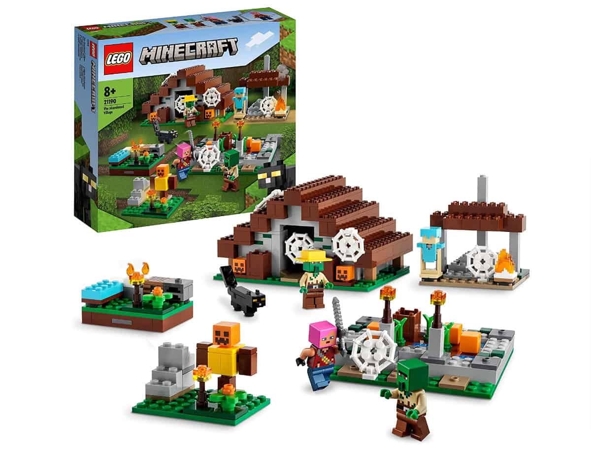 Lego 21190 Minecraft Das Verlassene Dorf Spielzeug Mit Zombiejäger Lager Werkstatt Farm Und Haus