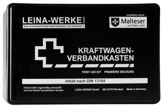 Leina Werke 10002 KFZ Verbandkasten Standard Schwarz Weiss   Amazon.de  Auto Motorrad