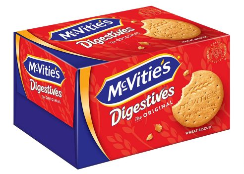 McVities Digestives 1 x 250 g – knusprige Kekse aus Grossbritannien – unvergleichlich leckere Bisqui