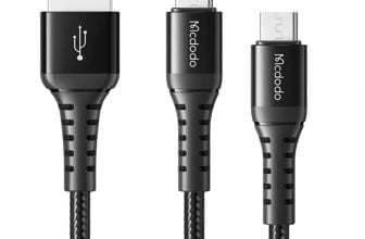 Mcdodo Micro USB Kabel 2Stück 0.2m1m 3A USB Kabel Micro Daten Sync QC 4.0 Ladekabel Kompatibel wi