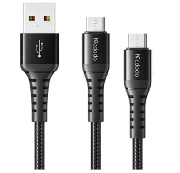 Mcdodo Micro USB Kabel 2Stück 0.2m1m 3A USB Kabel Micro Daten Sync QC 4.0 Ladekabel Kompatibel wi