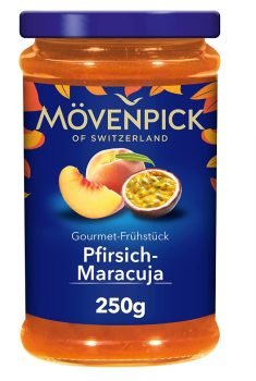 Mövenpick Gourmet Frühstück Pfirsich Maracuja Fruchtaufstrich 250 g   Amazon.de  Lebensmittel Ge