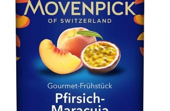 Mövenpick Gourmet Frühstück Pfirsich Maracuja Fruchtaufstrich 250 g   Amazon.de  Lebensmittel Ge