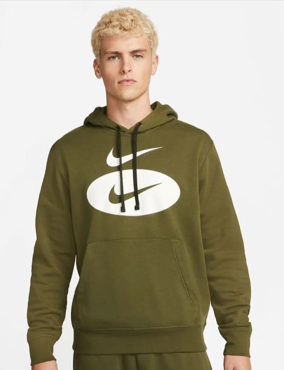 Nike Sportswear Swoosh League Fleece Pullover Hoodie Rough Green Hoodies Bei Snipes Bestellen
