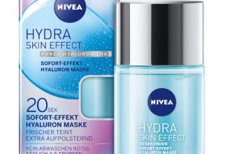 NIVEA Hydra Skin Effect 20 Sek Sofort Effekt Hyaluron Maske 100 ml Gesichtsmaske zur Vorbereitung auf die Tages und Nachtpflege Maske mit purem Hyaluron HA Amazon de Beauty