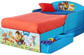 PAW PATROL Worlds Apart Kleinkinderbett mit Stauraum Blau 142 x 77 x 59 cm   Amazon.de  Kueche Hau