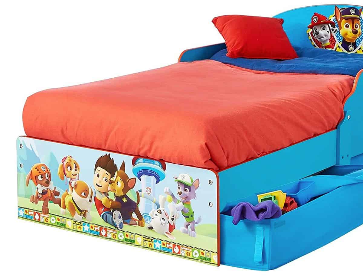 Paw Patrol Worlds Apart Kleinkinderbett Mit Stauraum Blau 142 X 77 X 59 Cm Amazon.de Kueche Hau