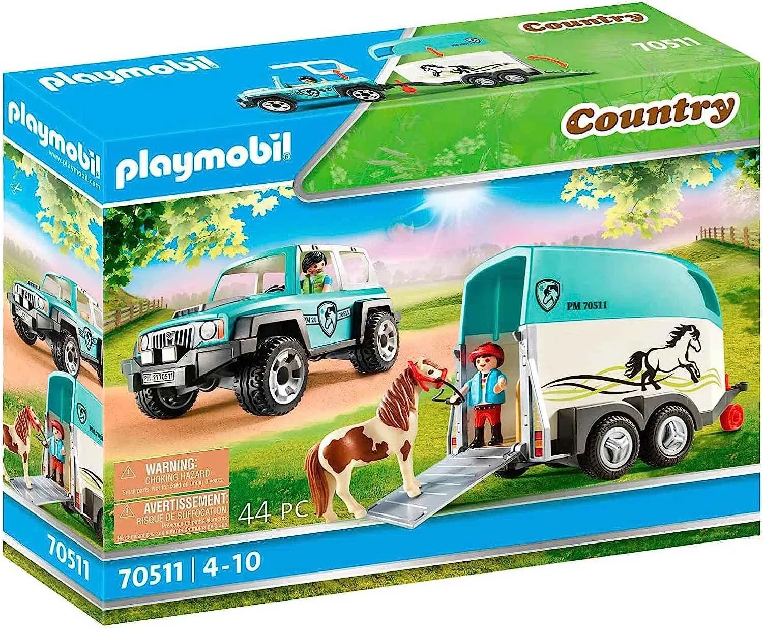 Playmobil Country 70511 Pkw Mit Ponyanhänger