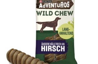 PURINA AdVENTuROS Wild Chew Hundeleckerli Hundesnack fuer mittelgrosse Hunde reich an Hirsch 6er Pack 6 x 200g Amazon de Haustier